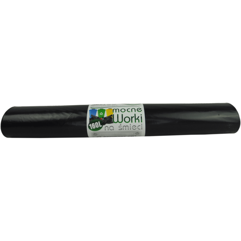 Worki na śmieci 160L a'10 Czarne LDPE